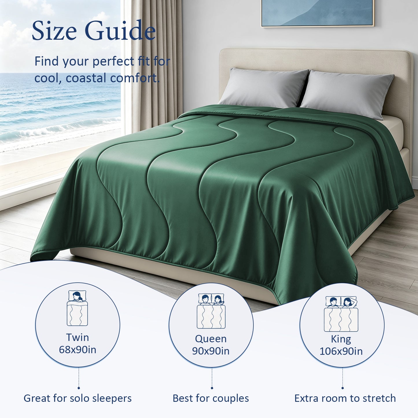 Cooling Blanket - Dark Green