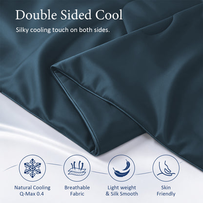 Cooling Blanket - Dark Denim Blue