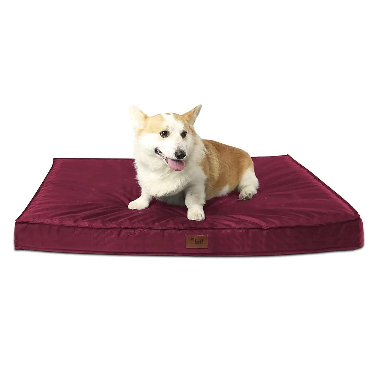 Tail Stories Outdoor All Weather Dog Bed, Waterproof Dog Bed for Large Dogs, Orthopedic Egg Foam Indestructible Pet Bed with Washable Removable Cooling Dog Bed Cover