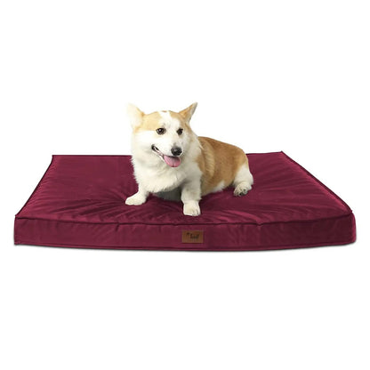 Tail Stories Outdoor All Weather Dog Bed, Waterproof Dog Bed for Large Dogs, Orthopedic Egg Foam Indestructible Pet Bed with Washable Removable Cooling Dog Bed Cover