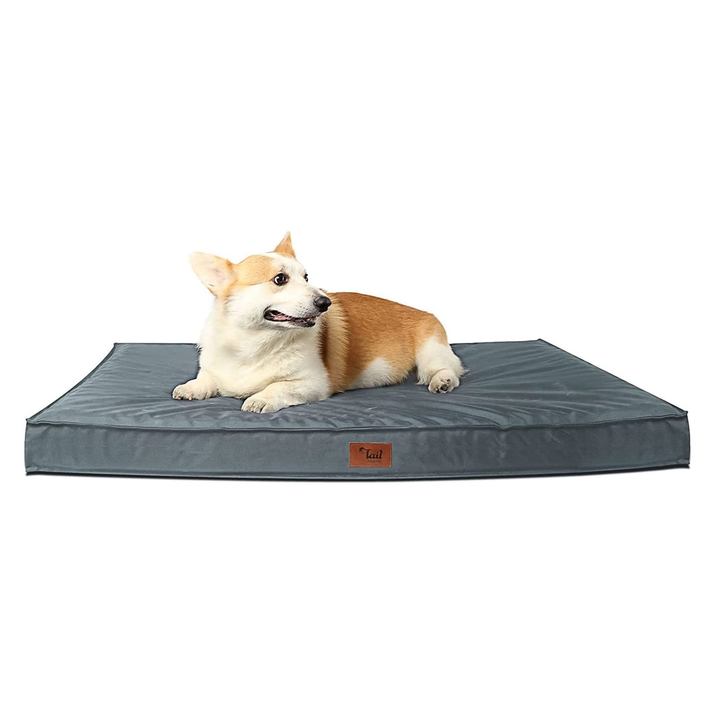 Tail Stories Outdoor All Weather Dog Bed, Waterproof Dog Bed for Large Dogs, Orthopedic Egg Foam Indestructible Pet Bed with Washable Removable Cooling Dog Bed Cover
