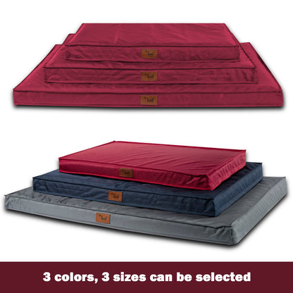 Tail Stories Outdoor All Weather Dog Bed, Waterproof Dog Bed for Large Dogs, Orthopedic Egg Foam Indestructible Pet Bed with Washable Removable Cooling Dog Bed Cover