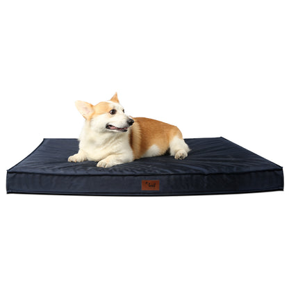 Tail Stories Outdoor All Weather Dog Bed, Waterproof Dog Bed for Large Dogs, Orthopedic Egg Foam Indestructible Pet Bed with Washable Removable Cooling Dog Bed Cover