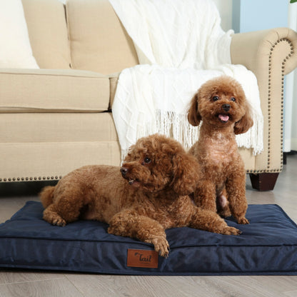 Tail Stories Outdoor All Weather Dog Bed, Waterproof Dog Bed for Large Dogs, Orthopedic Egg Foam Indestructible Pet Bed with Washable Removable Cooling Dog Bed Cover